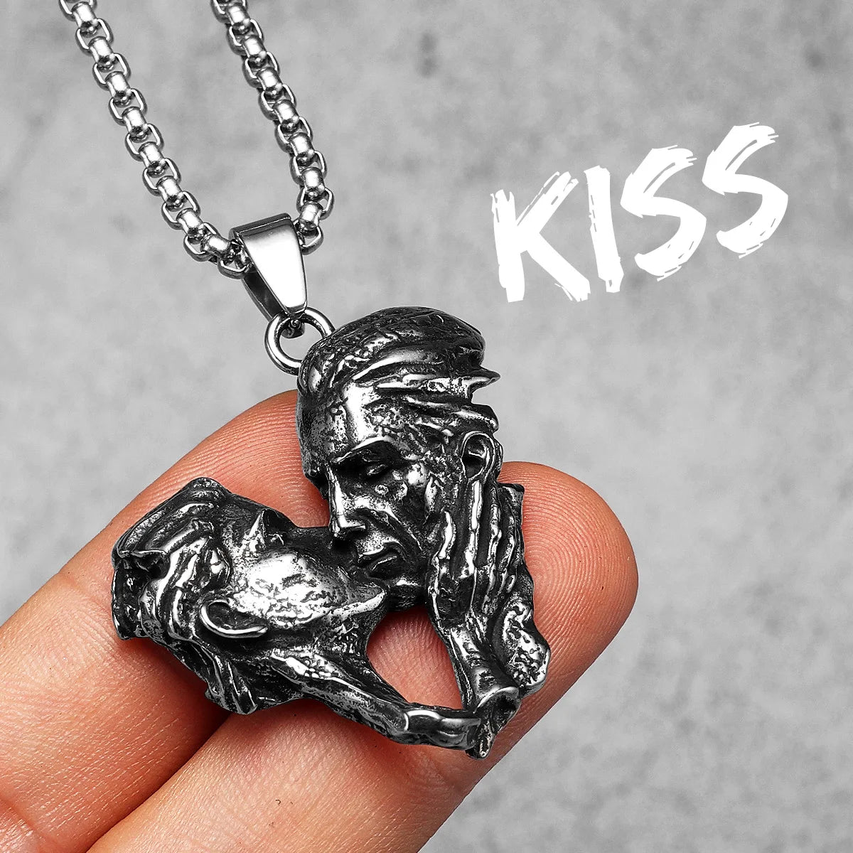 Angel Waing Amulet Stainless Steel Men Necklaces Pendant Chain Punk New In For Couple Women Fashion Jewelry Gifts Wholesale