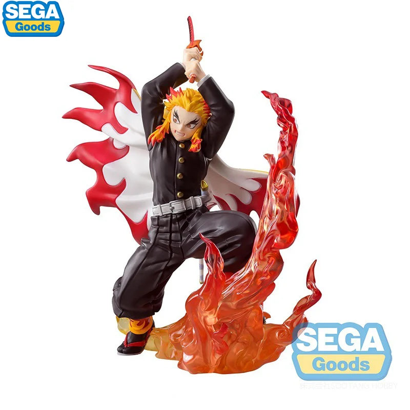 In Stock SEGA Demon Slayer Figure XrossLink Rengoku Kyoujurou Anime Kimetsu Anime Figure Action Model Collectible Toys Gift Rengoku Kyoujurou