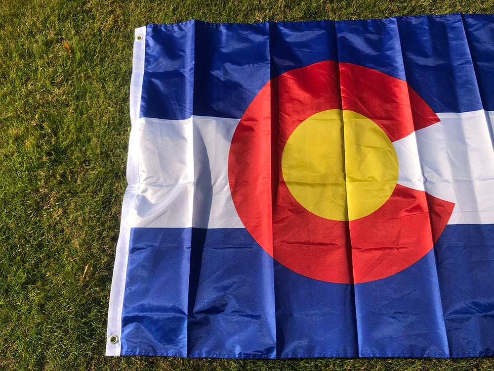 SKY FLAG Colorado Flag 90x150cm Double Penetration Polyester US USA State Colorado Flag USA Flag Hanging Banner