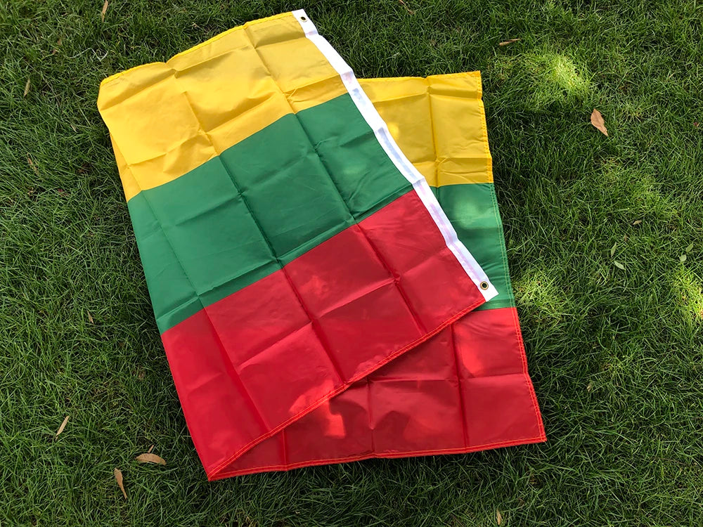 (SKY FLAG)90*150cm Lithuanian Flags 3x5FTS polyester Hanging Lithuania flag banners Outdoor Indoor Big Flag