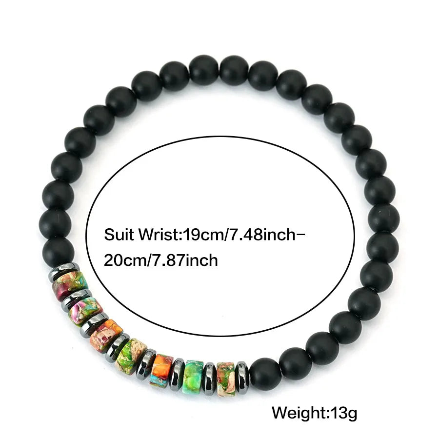 Stylish Emperor Stone Bracelet Unisex Apparel Accessories 5 Colors Healing Meditation Versatile Braslet Perfect Gift Jewelry