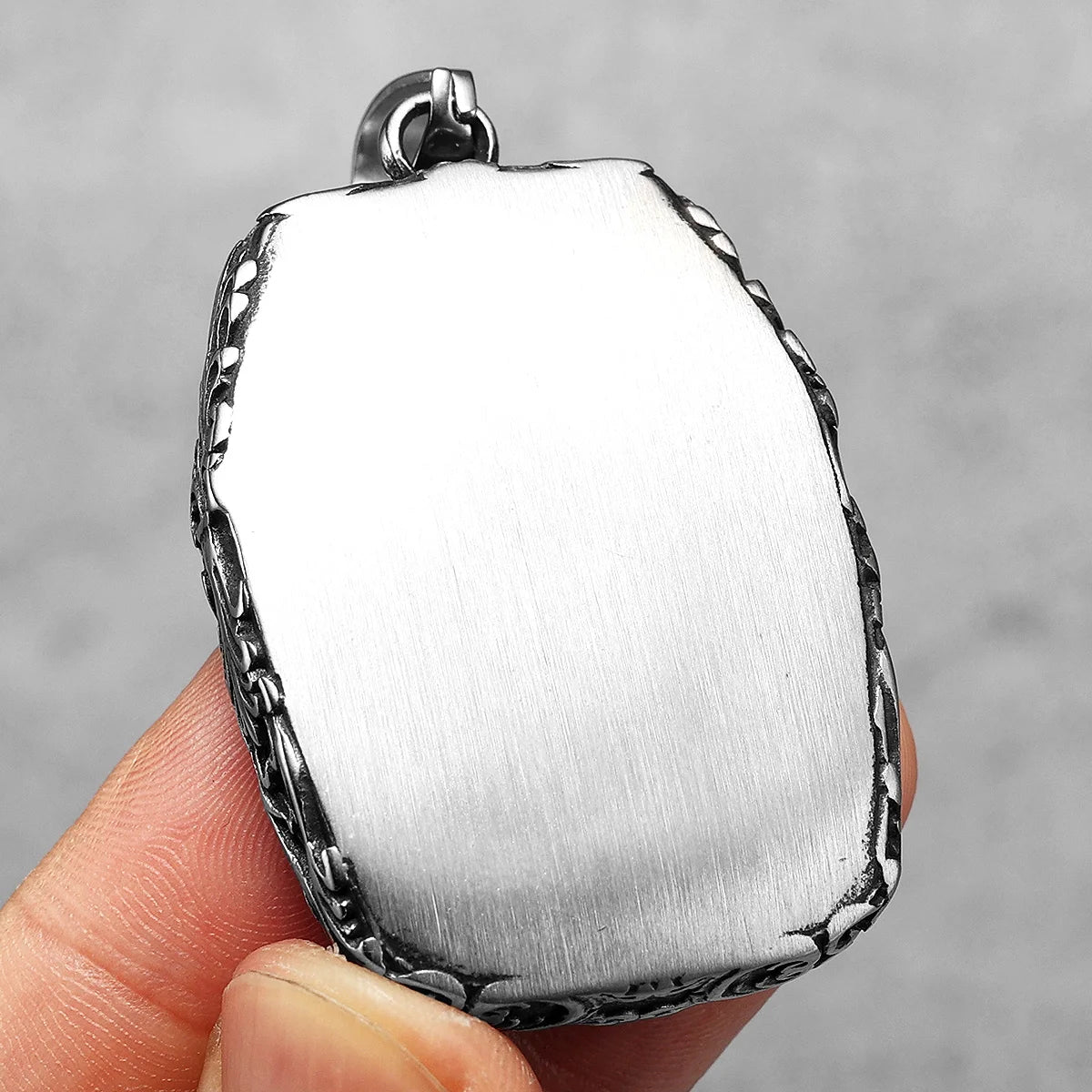 Buddhism Buddha Glass Stainless Steel Men Necklaces Pendant Chain Powerful Amulet Vintage Cool For Women Jewelry Gifts Wholesale