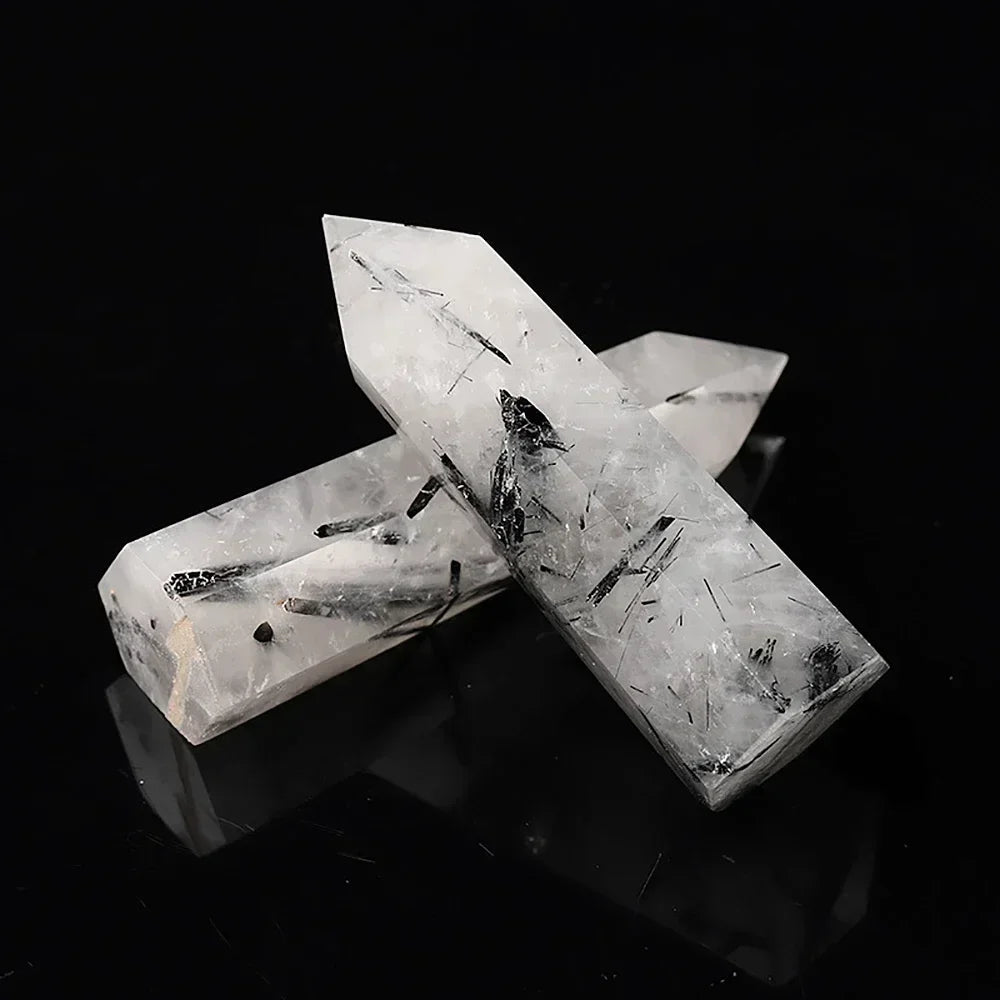 Natural Stone Single Point Wand Stone Mineral Crystal Stones Crafts Home Decoration Hexagonal Prism Christmas Gifts