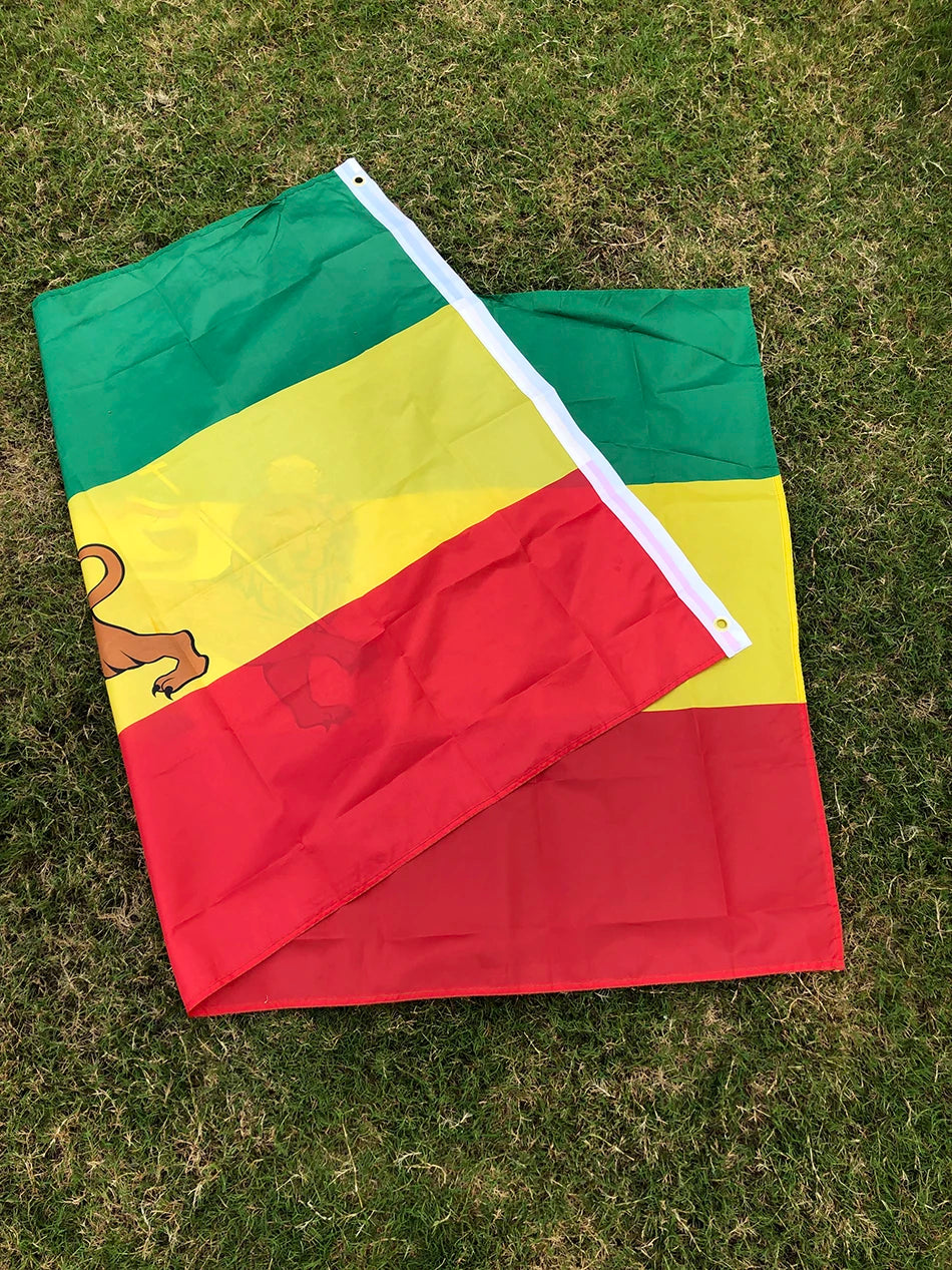 SKY FLAG Ethiopia flag 90x150cm high quality polyester hanging Judah Lion Ethiopian Lion of Judah Flag for home decoration