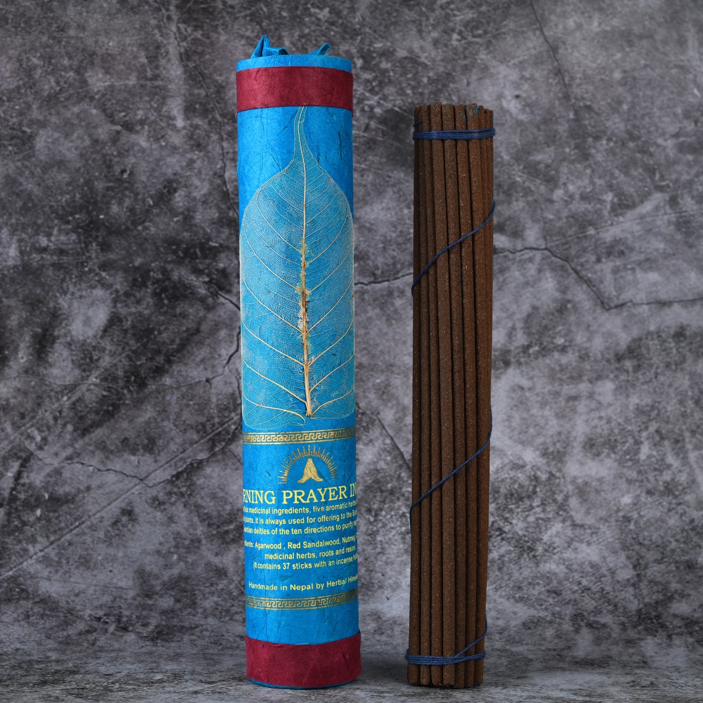 37 Root/ Barrel Nepal Bodhi Leaf Natural Tibetan Incense Handmade Thread Incense Home Office Aromatherapy Yoga Meditation