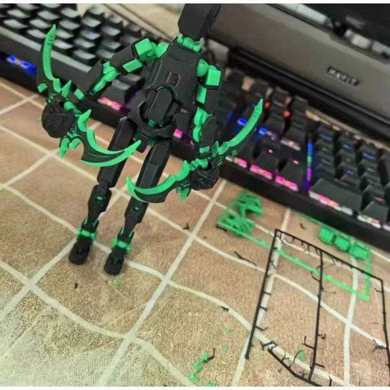 Figura de acción sin ensamblar, figura de acción de robot titán con espada gigante, muñeco de bricolaje, adorno, figuras articuladas en 3D para niños