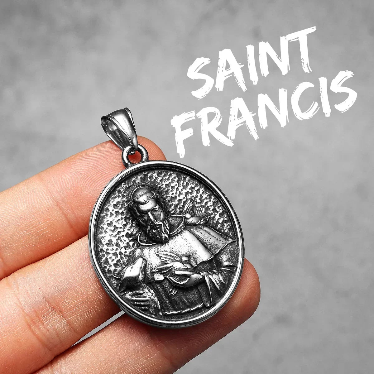 Virgin Mary Cross Powerful Amulets Stainless Steel Men Necklaces Pendant Chain Cool Thing for Girl Women Jewelry Gifts Wholesale