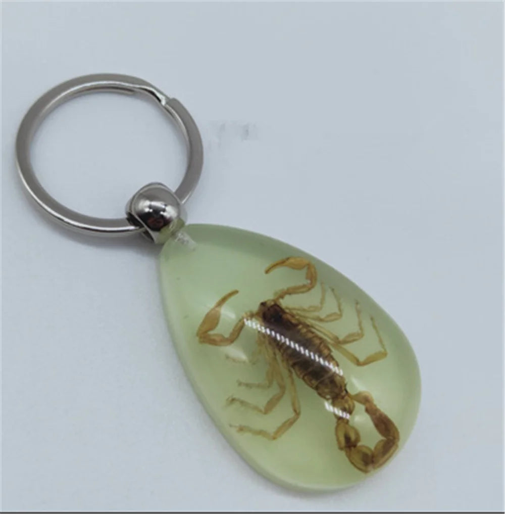 Car luminous amber insect keychain pendant for Citroen 2002 2004 2006 Daewoo c3 c4 2009