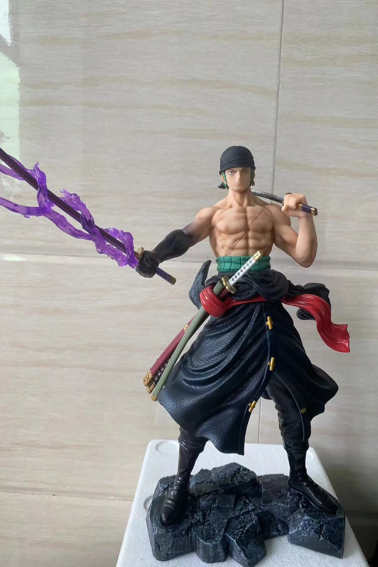 32cm One Piece Anime Roronoa Zoro Standing Figurine PVC Action Figure Collection Cool Model Decor Charm Toys Kids Festival Gifts suo long