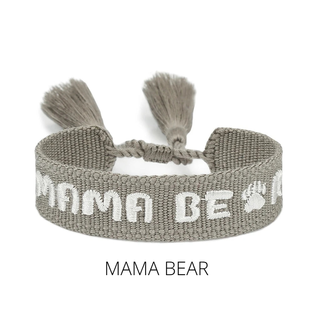 I LOVE YOU MOM, Tassel Handcrafted Beaded Bracelet, 18k Gold Heart, Perfect for Mother's Day, Birthday, or Gratitude Gifts
