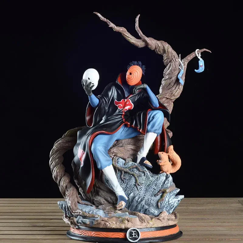 31CM Naruto Uchiha Obito Shippuden Anime Akatsuki Tobi Gk Statue Obito PVC Action Figure Collection Model Toys Gifts Figurine