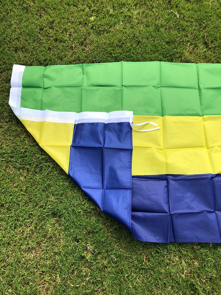 SKY FLAG Gabon Flag 90*150cm double side polyester hanging Gabon national flag For home Decoration