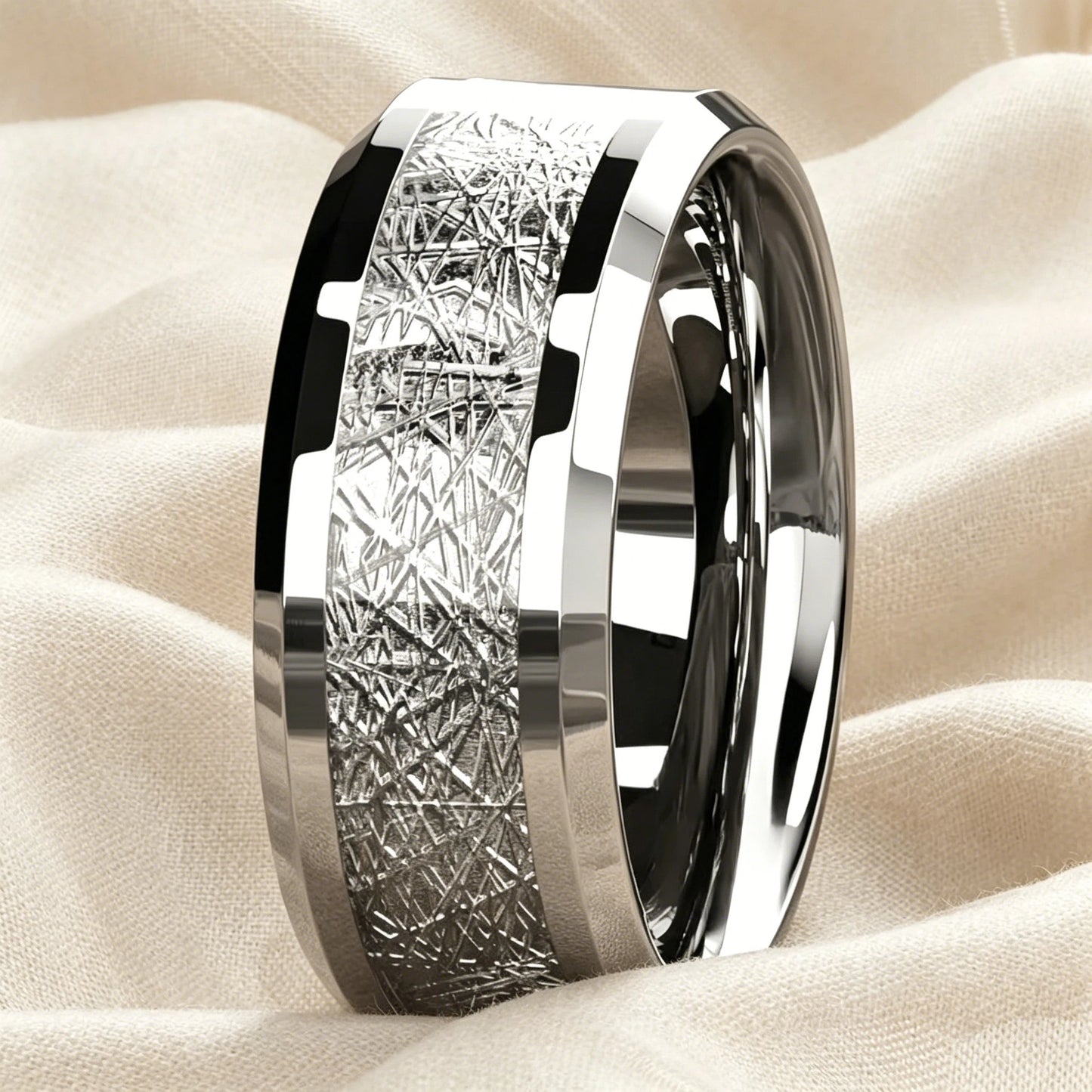 Fashion Stainless Steel Piano Note Ring Hypoallergenic Jewelry for Men, Ideal Opening Graduation Gift for Music Lovers Musician