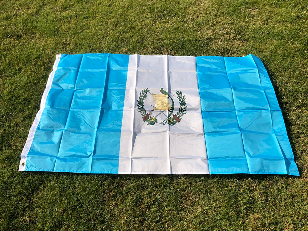 90x150cm Guatemala flag 3x5 Feet Super Poly football FLAG Indoor Outdoor Polyester hanging Flag
