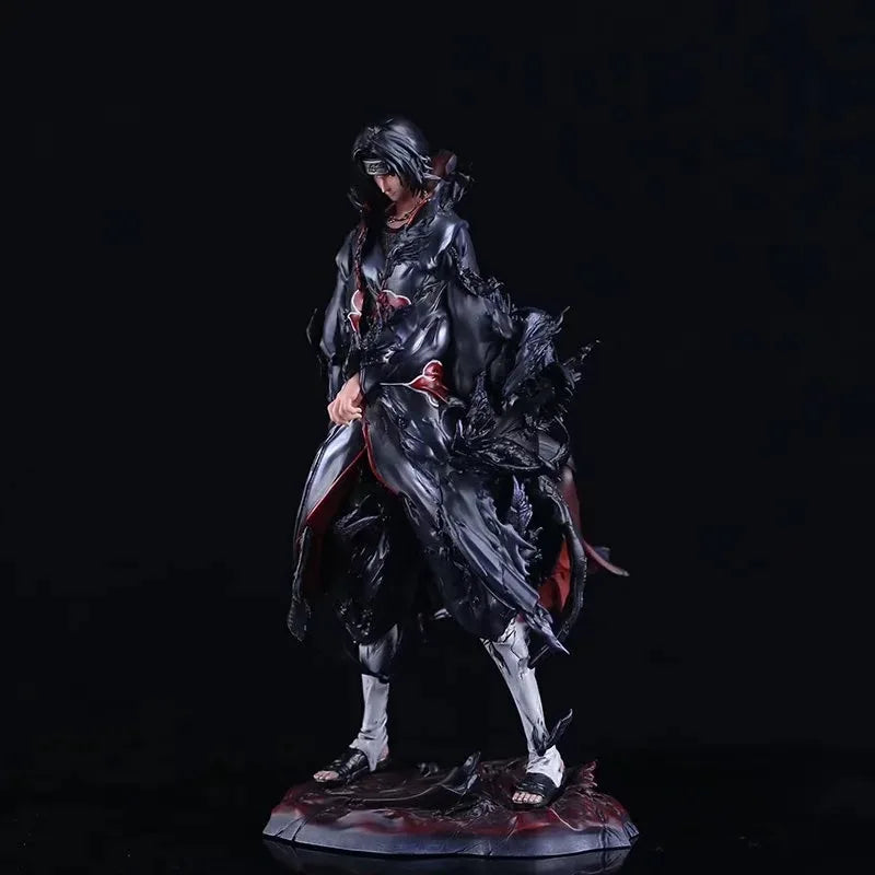 New 27cm NARUTO Anime Figures Uchiha Itachi Action Figurine Gear 4 Naruto Shippuden Crow Model Ornamen Statue Children Doll Toys