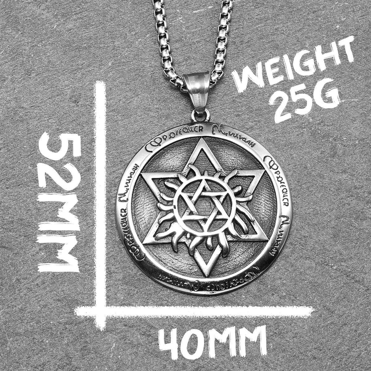 Star of David Stainless Steel Men Necklaces Pendant Chain Punk Stylish For Women Fashion Jewelry Gifts Wholesale Dropshiping