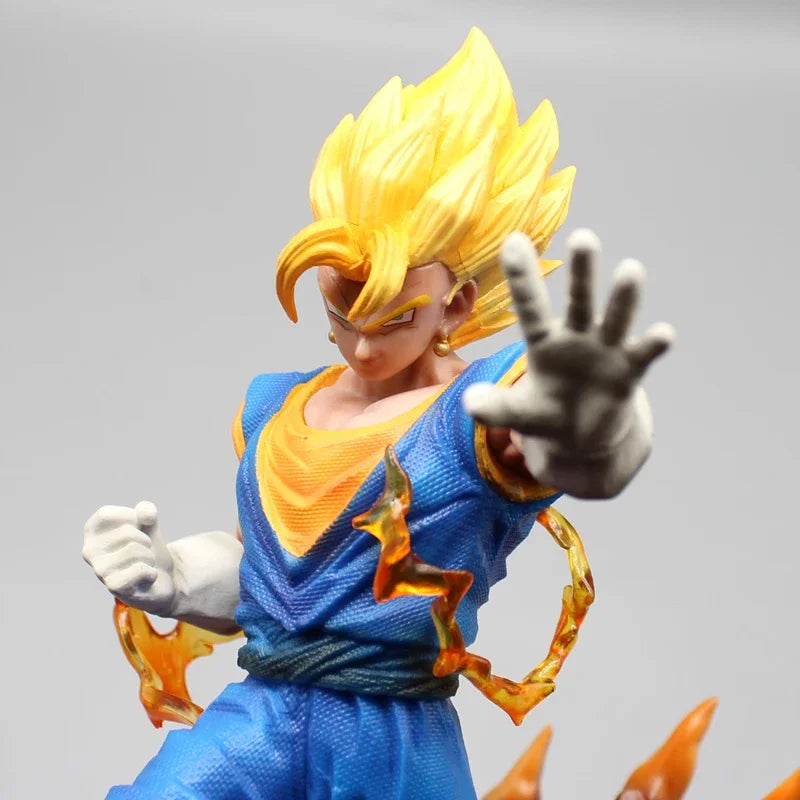 25cm Anime Vegetto Dragon Ball Figures GK Vegetto Action Figures with Light Tenth Bullet PVC Collection Model Toys Ornamen Gifts