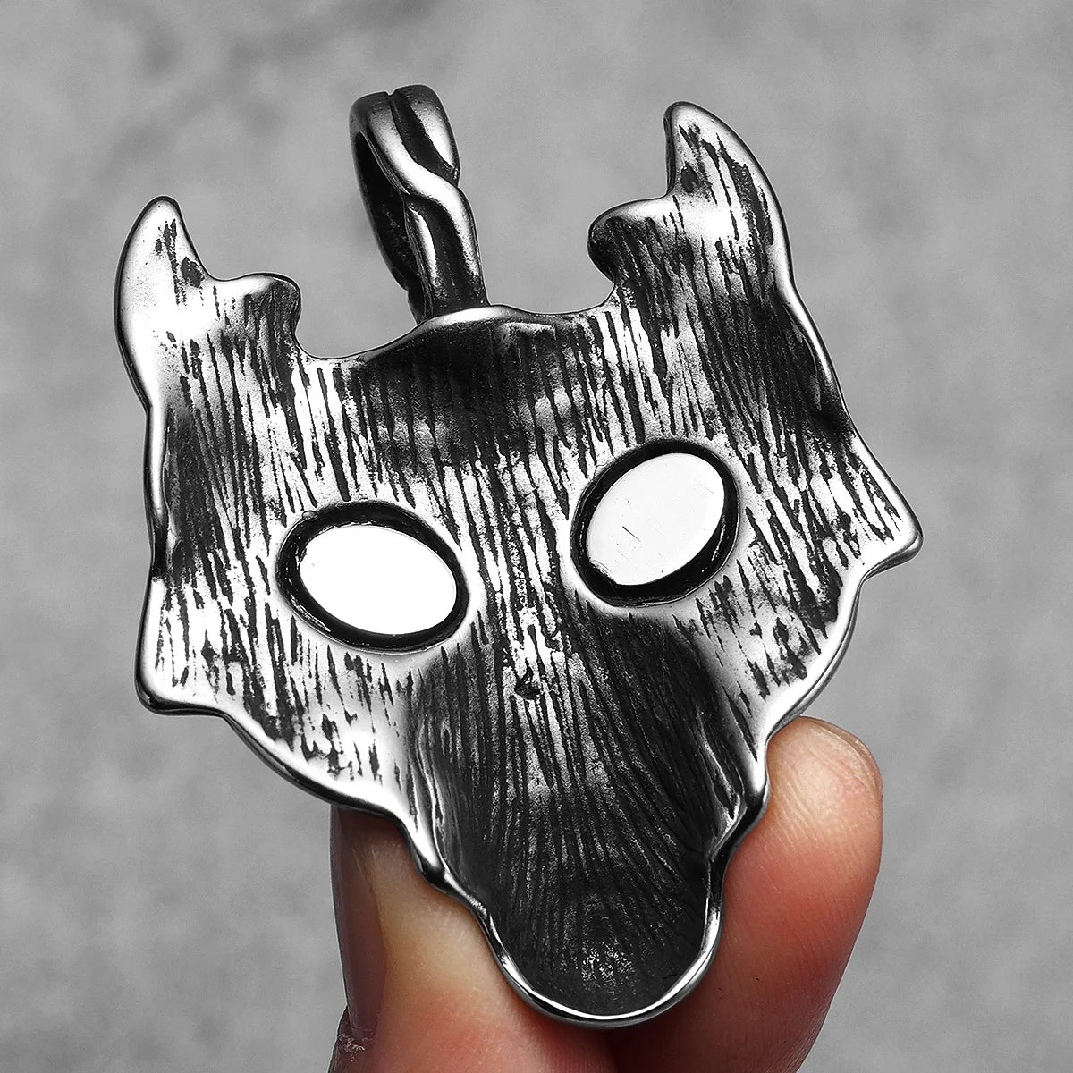 Viking Wolf Gemstone Men Necklaces With Pendant Stainless Steel Jewelry For Male Women Punk Hip Hop Accessories Gifts Wholesale