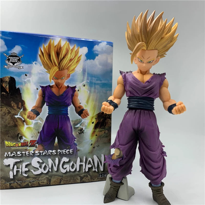 FigureCrazy Dragon Ball Z Figure Son Gohan Super Saiyan 2 Gold Hair Anime PVC Figure DBZ Gohan Awakening Soldiers Fighting Cell