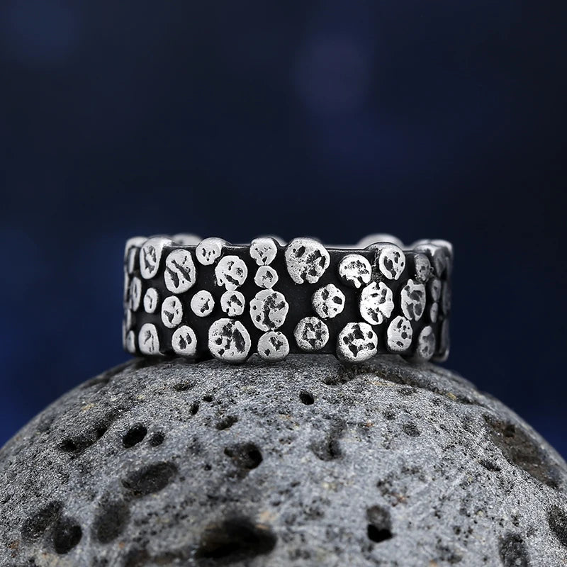 Onlysda Viking Gothic Stainless Steel Geometry Ring Men Wedding Rings Womens Band  Jewelry Gift