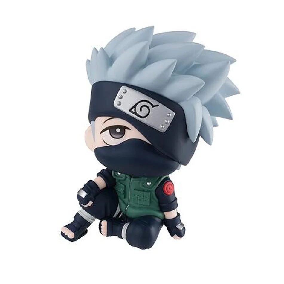 9cm Naruto Anime Figure Q Version Kawaii Figurine Car Decoration Collection Model Toy Kakashi