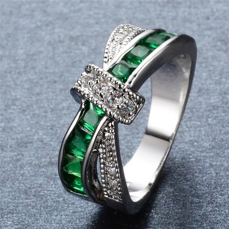 925 Sterling silver crystals Rings Christmas gift for women lady like Watch style Lovely Wedding Cute fashion classic Jewelry