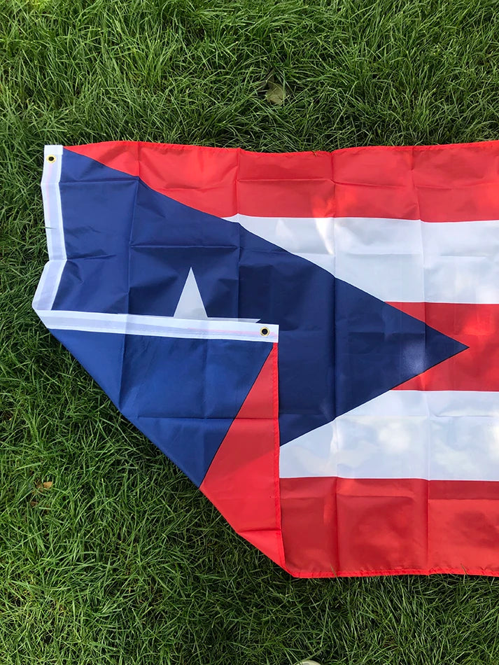 SKY FLAG NEW Puerto Rico Flag 90x150cm Hanging Polyester Pr Puerto Rico Flag Of Rican Flag standard Flag Banner For Decoration