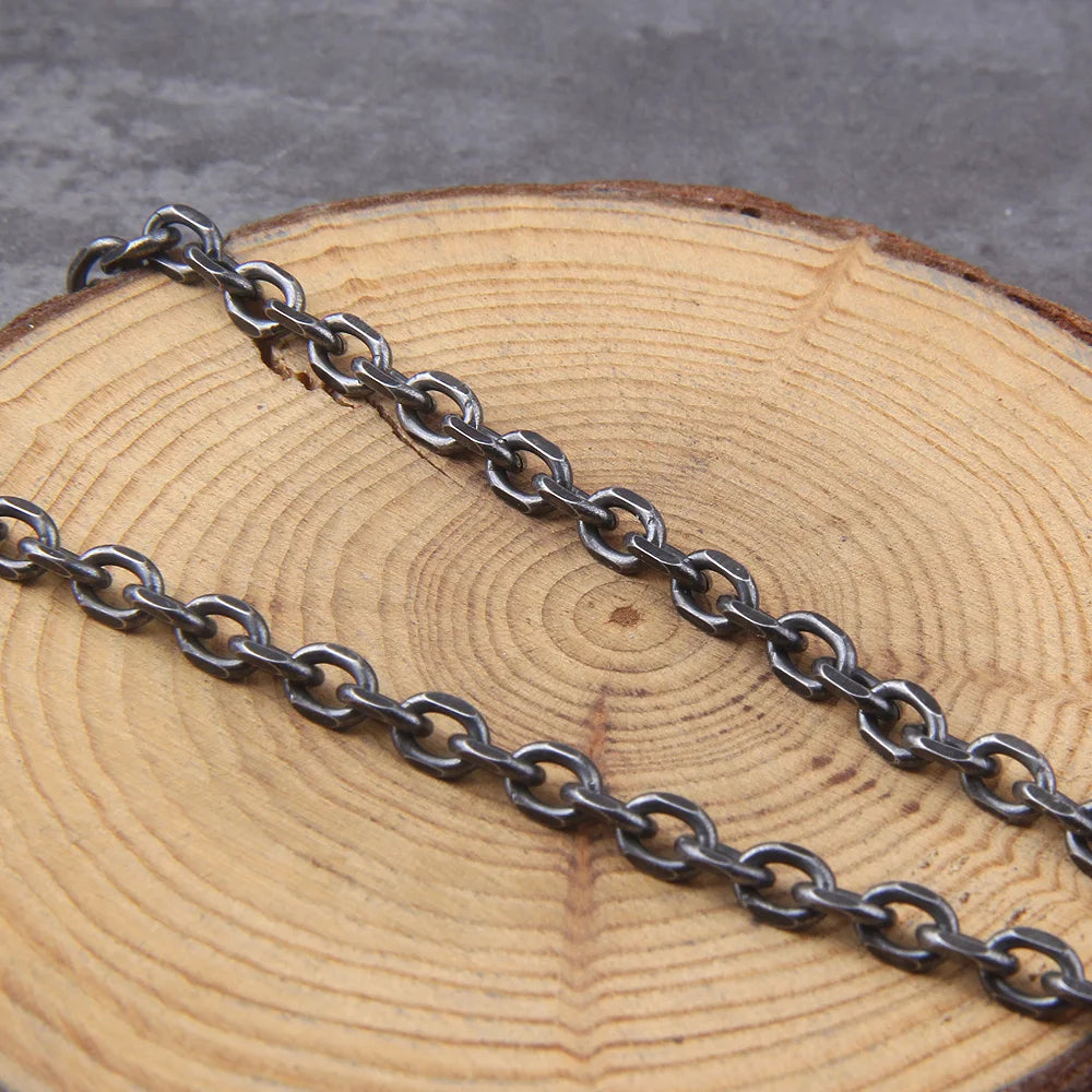 Viking Necklace for Men Studry Stainless Steel Norse Mythology Jewelry Viking Spear/Odin Amulet Pendant Necklace