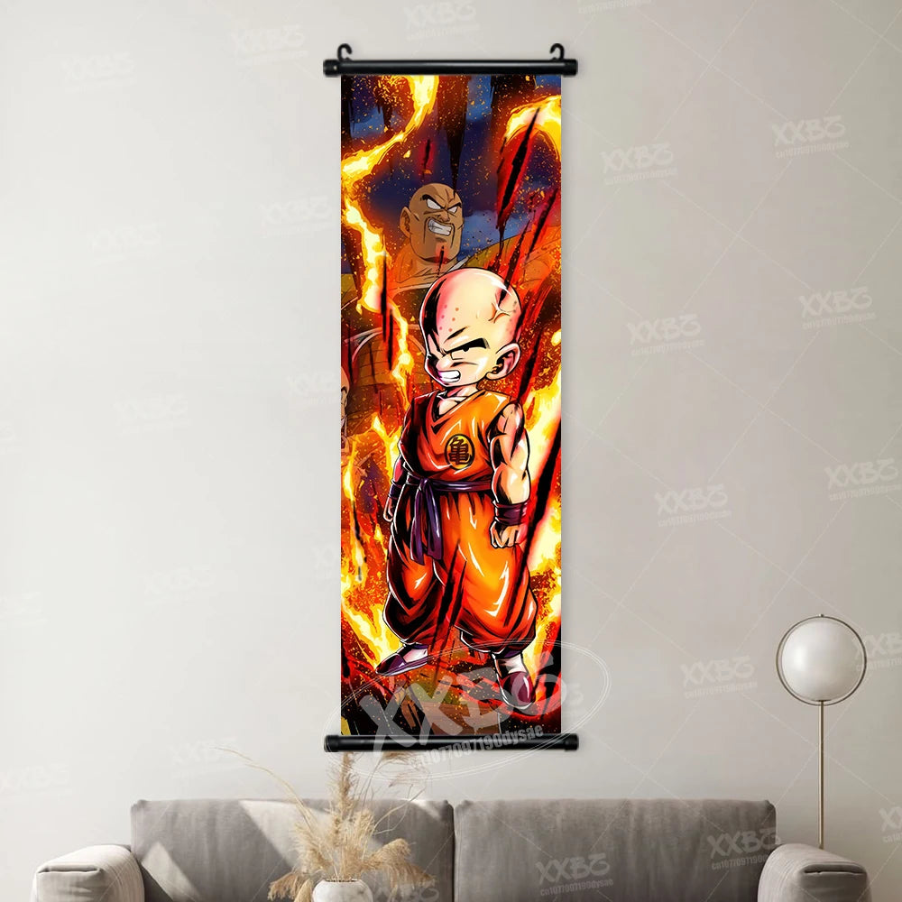 Dragon Ball Picture Recoome Anime PosterS Captain Ginyu Scrolls Painting Majin Buu Wall Art Gotenks Home Decor Goku Wallpaper qlz30-28 CHINA