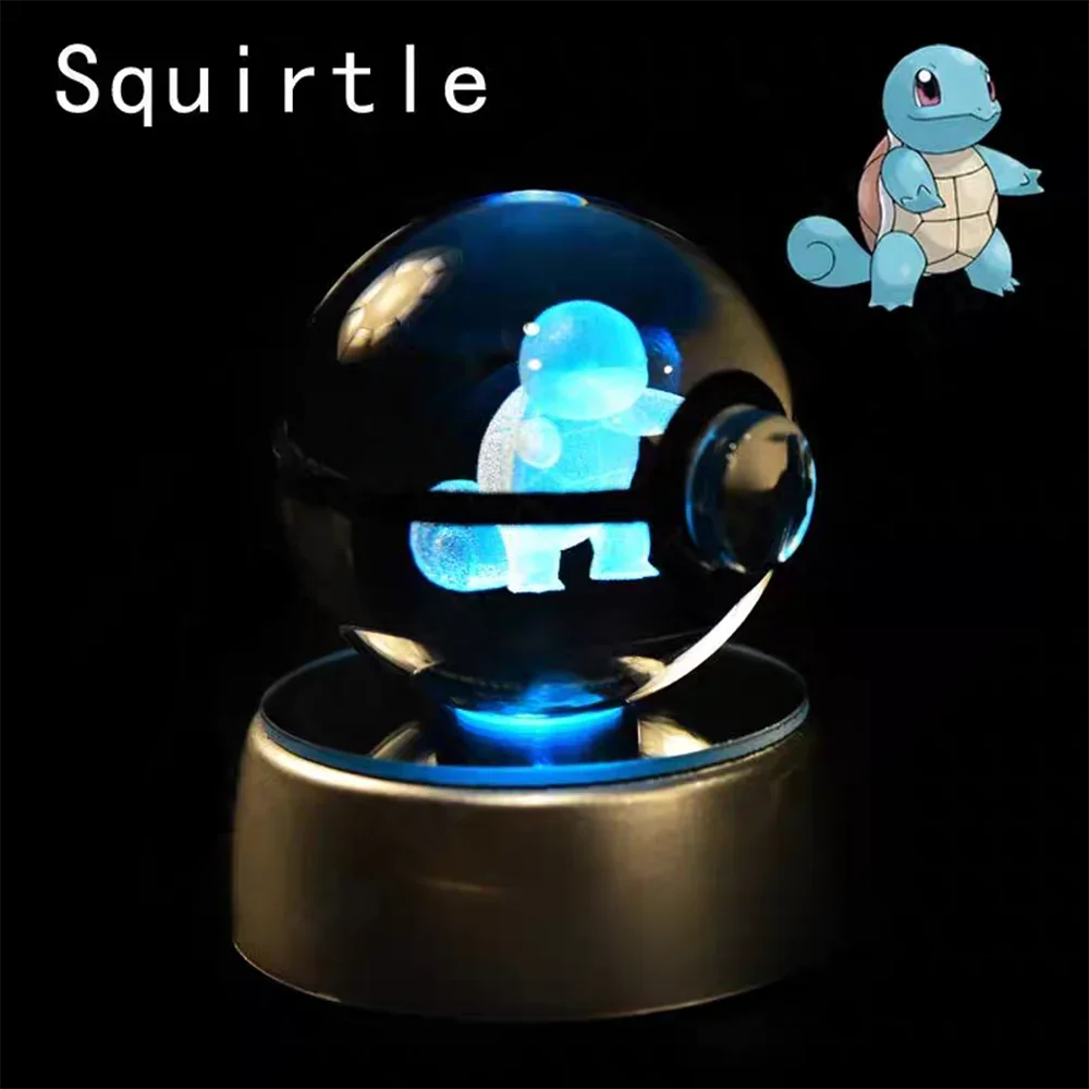 3D Pokemon Crystal Ball LED Night Light