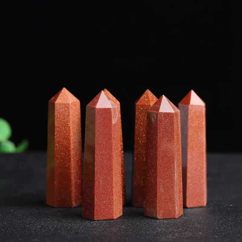 Natural Stone Single Point Wand Stone Mineral Crystal Stones Crafts Home Decoration Hexagonal Prism Christmas Gifts