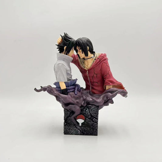 Naruto Uchiha Sasuke Itachi GK PVC Action Figures Anime Figure Brother Reconciliation Figurine Collectible Model Toys Doll Gift