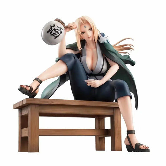 Anime Tsunade Drinking Ver.PVC Action Figure Collection Sexy Girls Game Statue Model Toys Doll Gifts with box