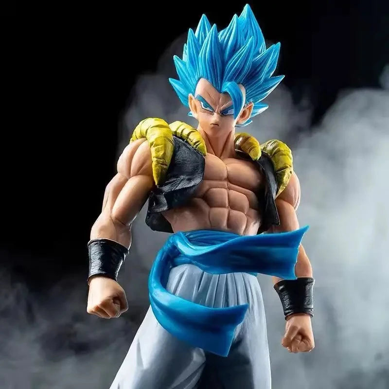 Dragon Ball Z Super Saiyan Blue Gogeta 31CM PVC Anime Action Figure Model Toys Desktop Decoraction Children Birthday Gift