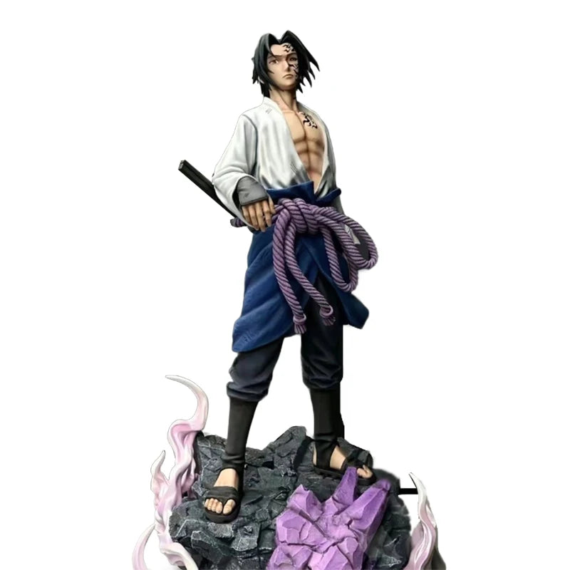 42cm Naruto Figurine Toy Sword of Kusanagi Sasuke Uchiha Gk Figure Shippuuden Doll Sasuke Statue Anime PVC Model Ornament Gift