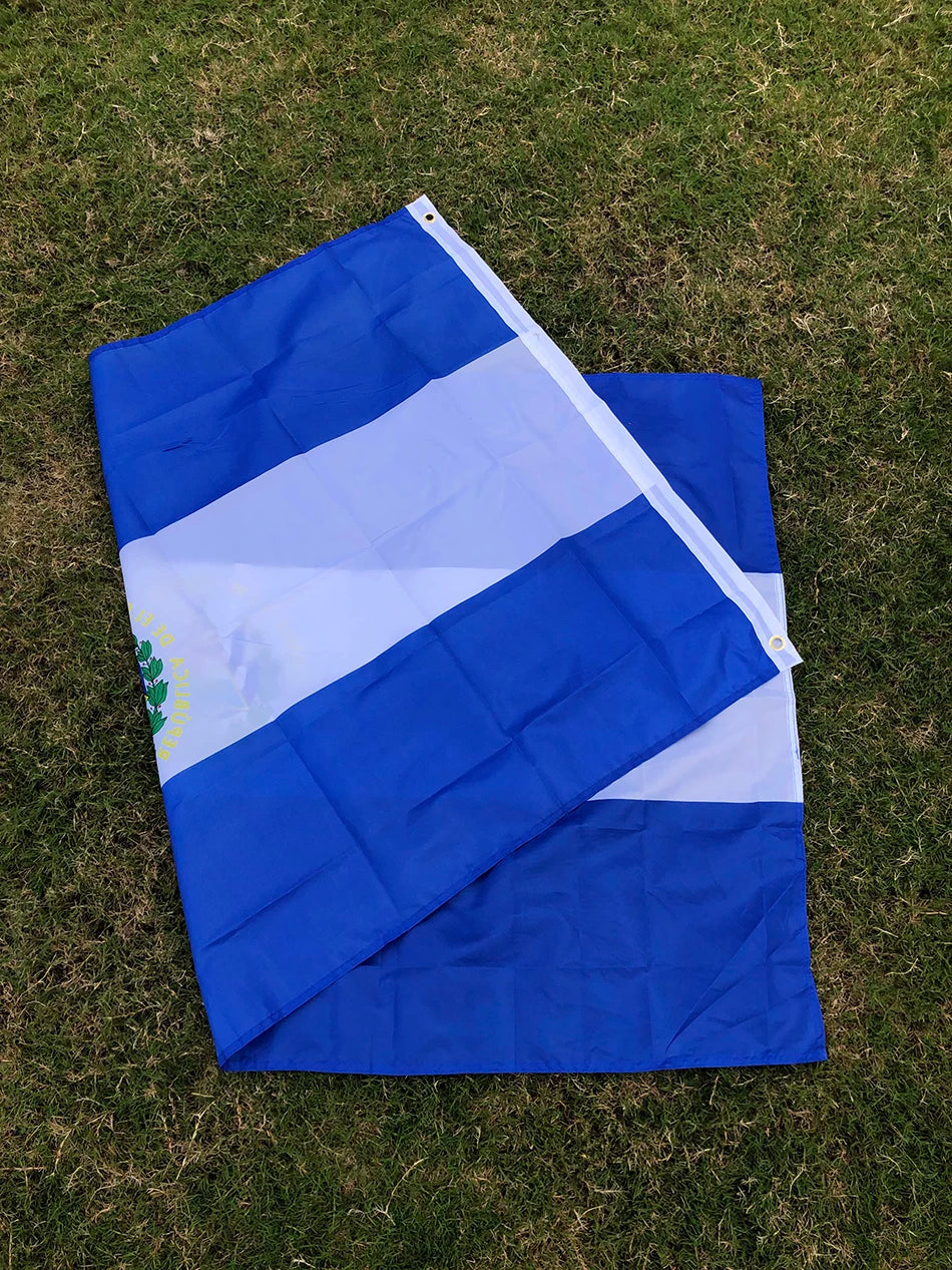 SKY FLAG SV SLV El Salvador flag 90x150cm Patriotic Symbol Of El Salvador Flag polyester hanging banner For Decoration