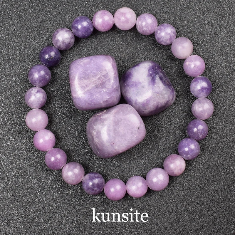 Natural Black Agates Beads Bracelet Women Men Genuine Black Onyx Natural Stone 6mm 8mm Smooth Round Beads Lucky Energy Jewelry