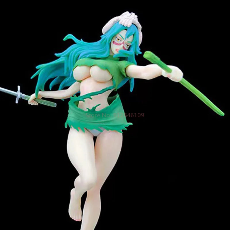 24cm BLEACH Nelliel Sexy Anime Figure Neliel Tu Oderschvank changeable face Action Figure Figurine Collection model Holiday gift