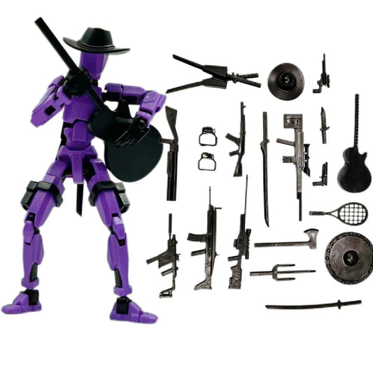 3D Printed Death/Swordsman Dummy 13 Action Figures Multi-Jointed Movable Lucky 13 Action Figure Nova 13 Action Figure for Gift