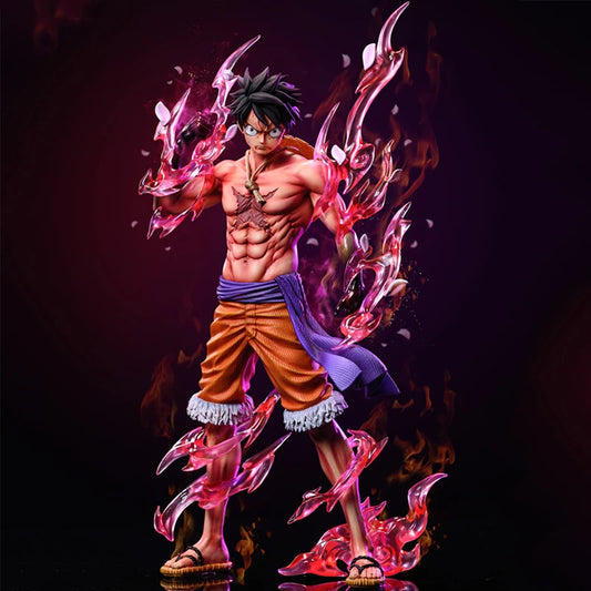 32cm Luffy One Piece Figures Flowing Cherry Luffy Action Figures PVC Anime Collection Statue Model Toys Desktop Decoration Gifts with box