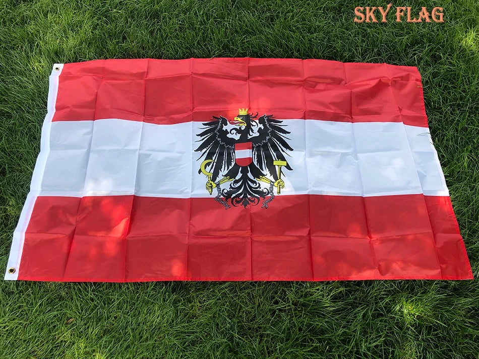 SKY FLAG Austria Flag 90x150cm hanging polyester printed AT Austria Flag Banner for Home Decoration