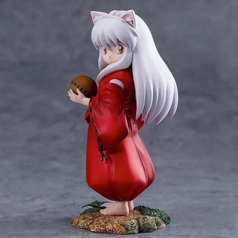 Inuyasha Anime Figures Cute Inuyasha Sesshoumaru Action Figurine Childhood Standing InuYasha PVC Model Collection Decor Toy Gift