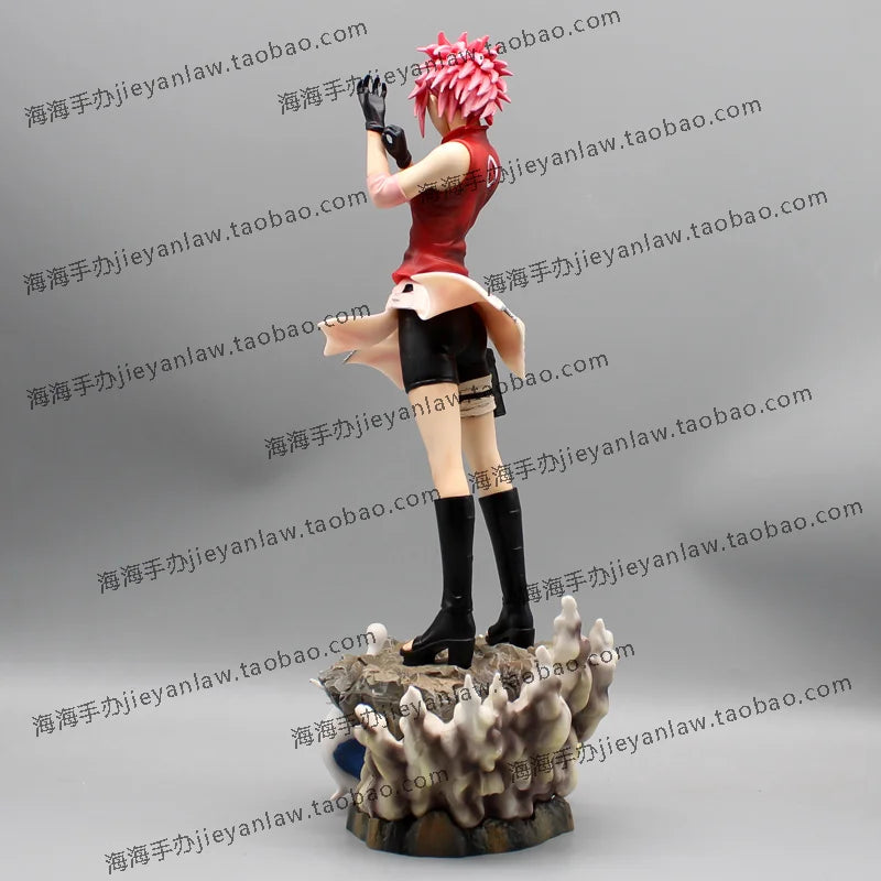 37 cm Naruto GK Door God series anime peripheral action doll scene figurine model statue trendy desktop car ornament toy gift