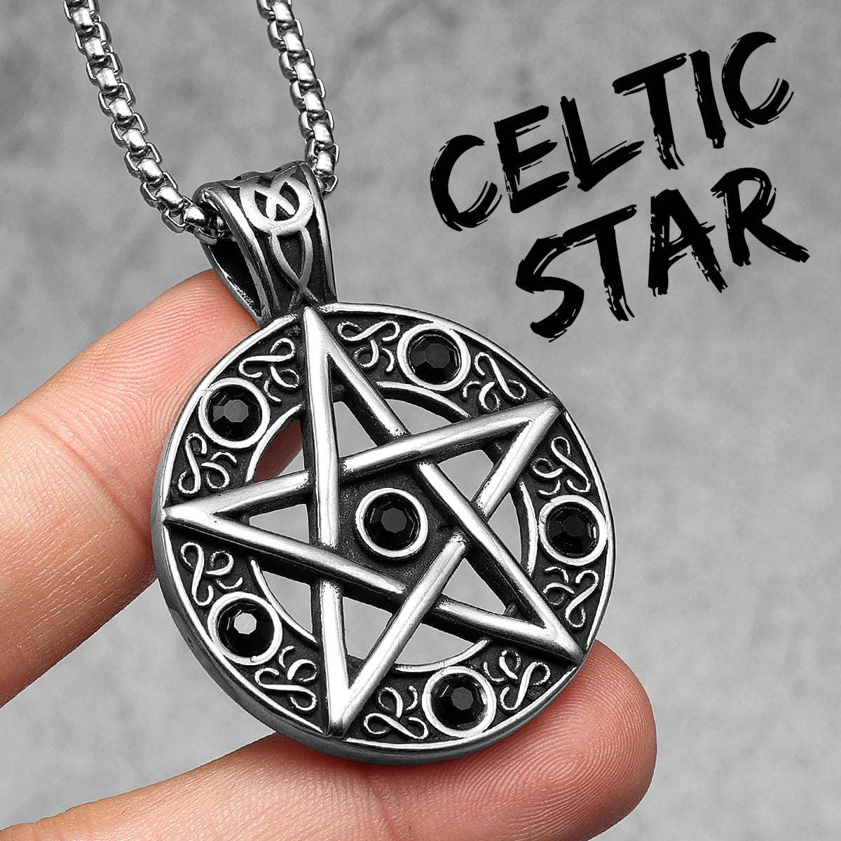 Judaism Seal of Solomon Stainless Steel Men Necklaces Pendant Chain Punk For Women Fashion Jewelry Gifts Wholesale Dropshiping