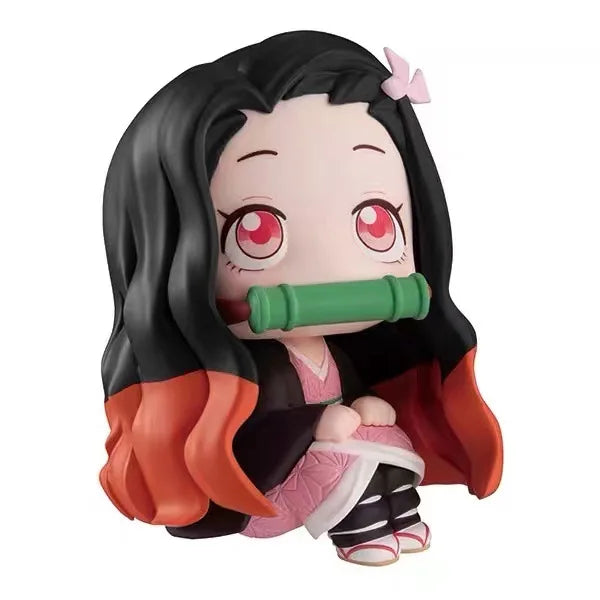 9cm Naruto Anime Figure Q Version Kawaii Figurine Car Decoration Collection Model Toy Kamado Nezuko