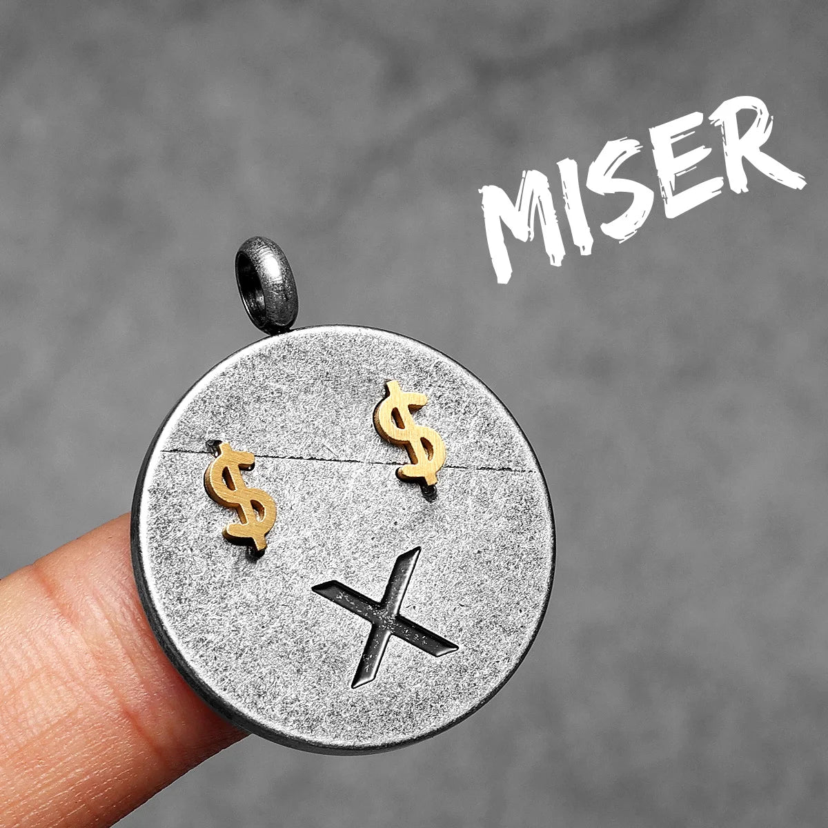Retro Get Rich Tag Amulet Stainless Steel Men Necklaces Pendant Chain Punk For Women Fashion Jewelry Gifts Wholesale Dropshiping