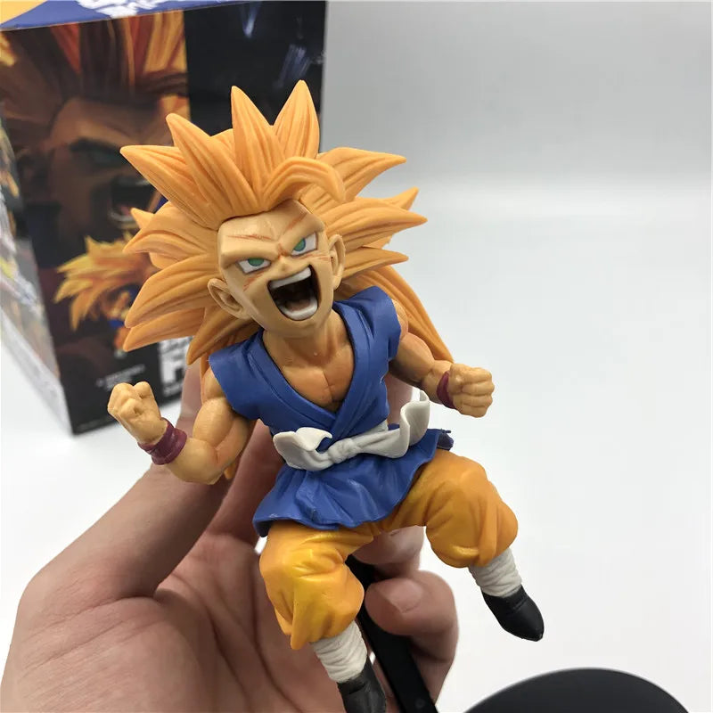 FigureCrazy Dragon Ball Z Figure Goku Super Saiyan 3 FES Kid Ver. PVC Action Figure DBZ Goku Vegeta Fighting Model Toy 20cm