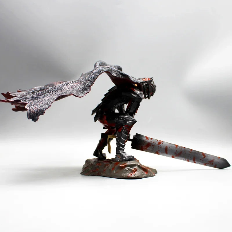 19cm Gk Sword Wind Legendary Berserker Guts L Battle Damage Stained Blood Action Figure Statue Model Display Birthday Gift Toy