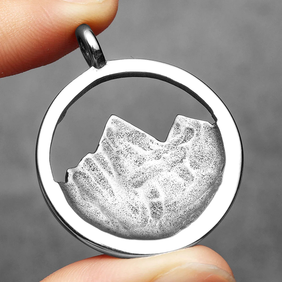 Snow Mountain Stainless Steel Men Necklace Pendant Chain Punk Simple For Women Fashion Jewelry Gifts Wholesale Dropshiping