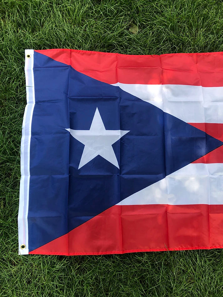 SKY FLAG NEW Puerto Rico Flag 90x150cm Hanging Polyester Pr Puerto Rico Flag Of Rican Flag standard Flag Banner For Decoration